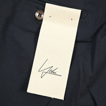 SUMMER SALE｜YCHAI “ROBUSTO” リネン混コットン ノータックパンツ / TAPERED FIT ネイビー(BLU) 33 | GUARDAROBA MILANO OFFICIAL STORE