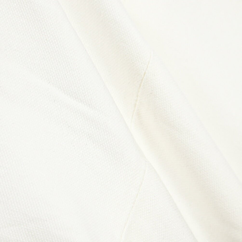SUMMER SALE｜YCHAI “ROBUSTO” リネン混コットン ツータックパンツ / TAPERED FIT ホワイト(BIANCO) 30 | GUARDAROBA MILANO OFFICIAL STORE