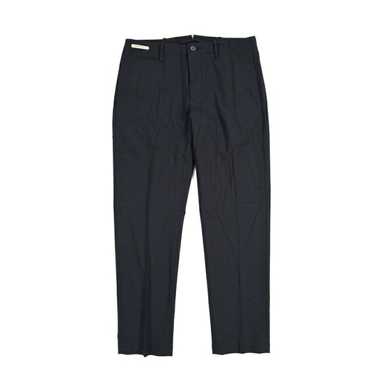 SUMMER SALE｜YCHAI “ROBUSTO” リネン混コットン ノータックパンツ / TAPERED FIT ネイビー(BLU) 33 | GUARDAROBA MILANO OFFICIAL STORE