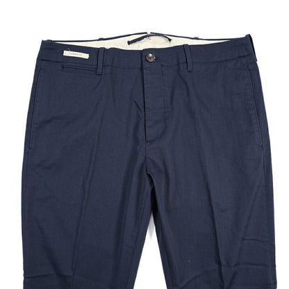 SUMMER SALE｜YCHAI “ROBUSTO” ストレッチコットン ノータックパンツ / TAPERED FIT ネイビー(BLU FRANCIA) 33 | GUARDAROBA MILANO OFFICIAL STORE
