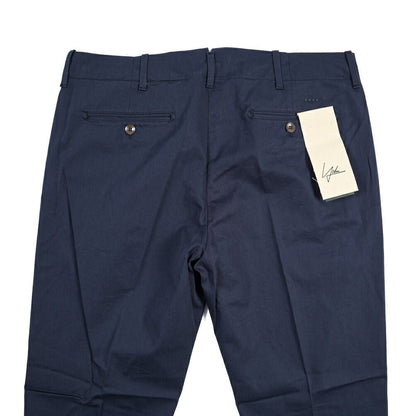 SUMMER SALE｜YCHAI “ROBUSTO” ストレッチコットン ノータックパンツ / TAPERED FIT ネイビー(BLU FRANCIA) 33 | GUARDAROBA MILANO OFFICIAL STORE
