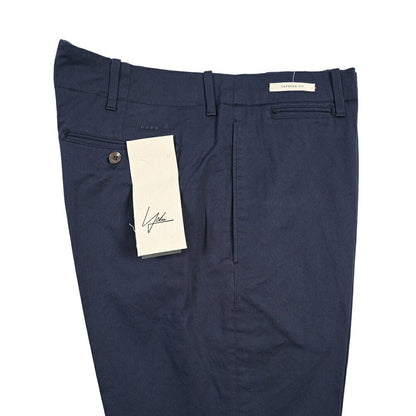 SUMMER SALE｜YCHAI “ROBUSTO” ストレッチコットン ノータックパンツ / TAPERED FIT ネイビー(BLU FRANCIA) 33 | GUARDAROBA MILANO OFFICIAL STORE