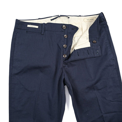 SUMMER SALE｜YCHAI “ROBUSTO” ストレッチコットン ノータックパンツ / TAPERED FIT ネイビー(BLU FRANCIA) 33 | GUARDAROBA MILANO OFFICIAL STORE