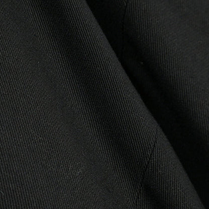 SUMMER SALE｜YCHAI “ROBUSTO” リネン混コットン ツータックパンツ / TAPERED FIT ブラック(NERO) 33 | GUARDAROBA MILANO OFFICIAL STORE