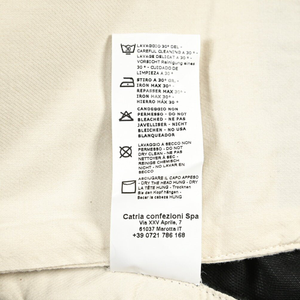 SUMMER SALE｜YCHAI “ROBUSTO” リネン混コットン ツータックパンツ / TAPERED FIT ブラック(NERO) 33 | GUARDAROBA MILANO OFFICIAL STORE