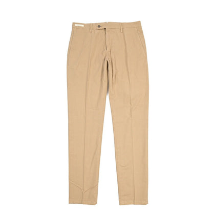 SUMMER SALE｜YCHAI ストレッチコットン ノータックチノパンツ / SKINNY FIT ベージュ（NOCCIOLA） 30 | GUARDAROBA MILANO OFFICIAL STORE
