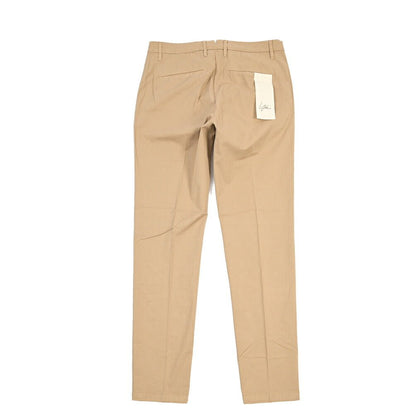 SUMMER SALE｜YCHAI ストレッチコットン ノータックチノパンツ / SKINNY FIT ベージュ（NOCCIOLA） 30 | GUARDAROBA MILANO OFFICIAL STORE