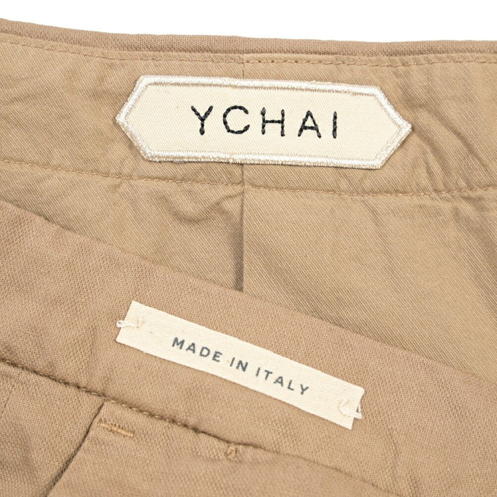 SUMMER SALE｜YCHAI リネン混コットン ノータックパンツ / SKINNY FIT ベージュ（NOCCIOLA） 33 | GUARDAROBA MILANO OFFICIAL STORE