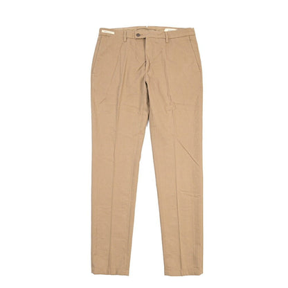 SUMMER SALE｜YCHAI リネン混コットン ノータックパンツ / SKINNY FIT ベージュ（NOCCIOLA） 33 | GUARDAROBA MILANO OFFICIAL STORE
