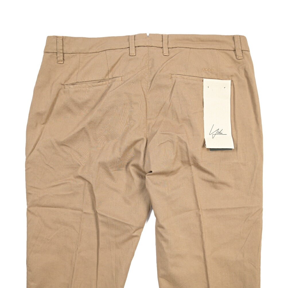 SUMMER SALE｜YCHAI リネン混コットン ノータックパンツ / SKINNY FIT ベージュ（NOCCIOLA） 33 | GUARDAROBA MILANO OFFICIAL STORE