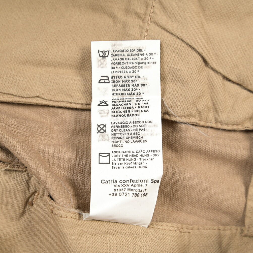 SUMMER SALE｜YCHAI リネン混コットン ノータックパンツ / SKINNY FIT ベージュ（NOCCIOLA） 33 | GUARDAROBA MILANO OFFICIAL STORE