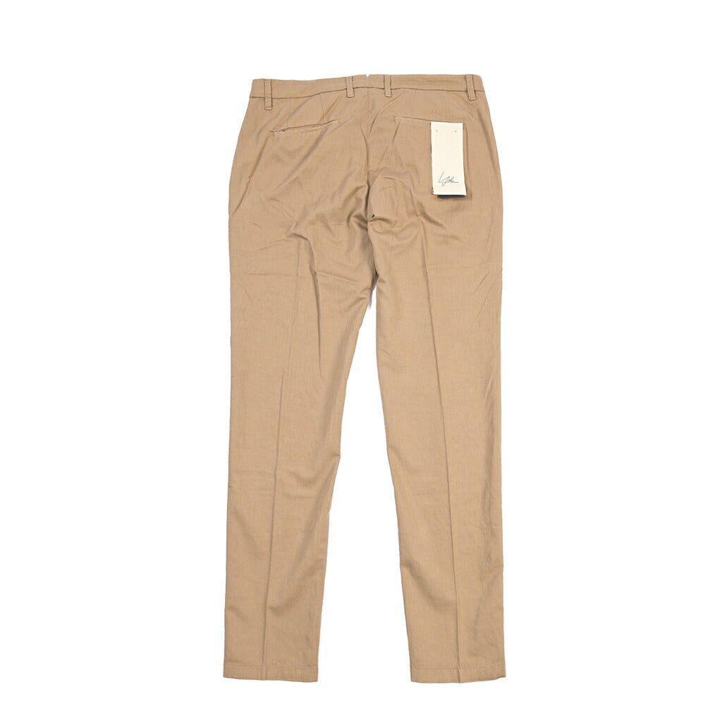 SUMMER SALE｜YCHAI リネン混コットン ノータックパンツ / SKINNY FIT ベージュ（NOCCIOLA） 33 | GUARDAROBA MILANO OFFICIAL STORE