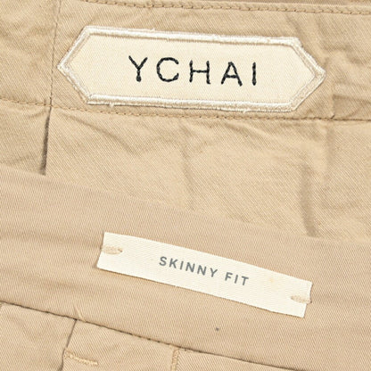 SUMMER SALE｜YCHAI “ストレッチコットン ノータックチノパンツ / SKINNY FIT ベージュ（BEIGE） 30 | GUARDAROBA MILANO OFFICIAL STORE