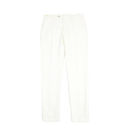 SUMMER SALE｜YCHAI リネン混コットン ノータックパンツ / SKINNY FIT ホワイト(BIANCO) 31 | GUARDAROBA MILANO OFFICIAL STORE