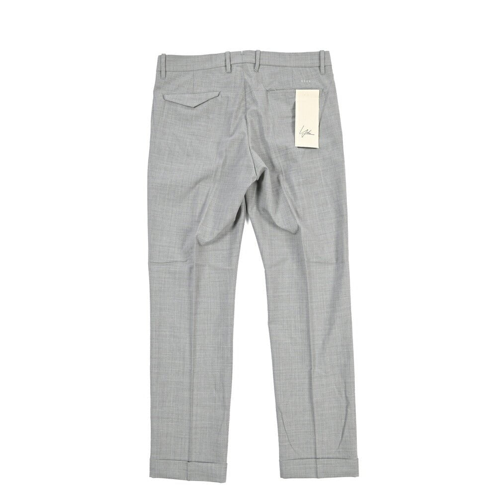 SUMMER SALE｜YCHAI ストレッチウール ツータックスラックス / TAPERED FIT グレー 31 | GUARDAROBA MILANO OFFICIAL STORE