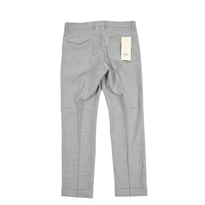 SUMMER SALE｜YCHAI ストレッチウール ツータックスラックス / TAPERED FIT グレー 31 | GUARDAROBA MILANO OFFICIAL STORE