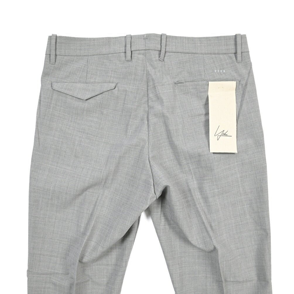 SUMMER SALE｜YCHAI ストレッチウール ツータックスラックス / TAPERED FIT グレー 31 | GUARDAROBA MILANO OFFICIAL STORE