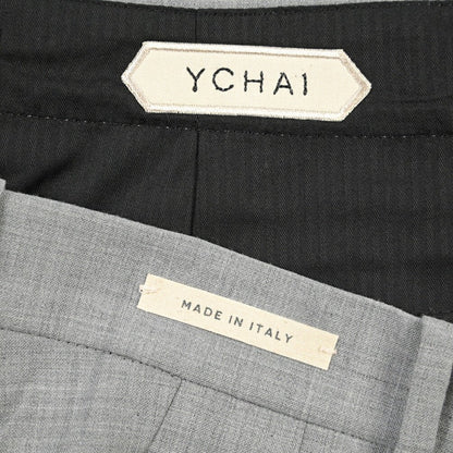 SUMMER SALE｜YCHAI ストレッチウール ツータックスラックス / TAPERED FIT グレー 31 | GUARDAROBA MILANO OFFICIAL STORE