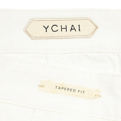 SUMMER SALE｜YCHAI “リネン混コットン ノータックカーゴパンツ / TAPERED FIT ホワイト(BIANCO) 29 | GUARDAROBA MILANO OFFICIAL STORE