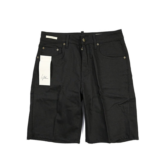 SUMMER SALE｜YCHAI ストレッチデニム ノータックショーツ / TAPERED FIT ブラック(NERO) 31 | GUARDAROBA MILANO OFFICIAL STORE