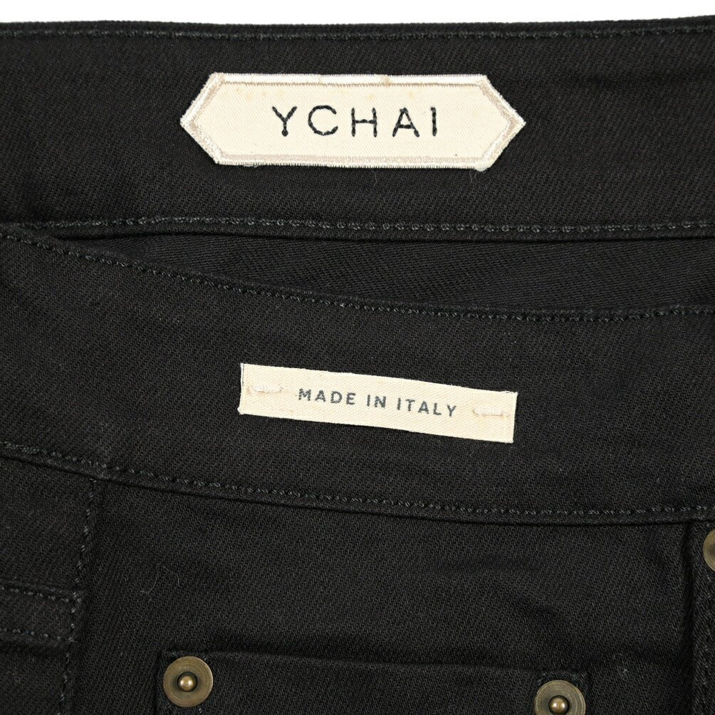 SUMMER SALE｜YCHAI ストレッチデニム ノータックショーツ / TAPERED FIT ブラック(NERO) 31 | GUARDAROBA MILANO OFFICIAL STORE