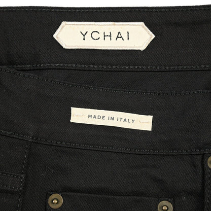 SUMMER SALE｜YCHAI ストレッチデニム ノータックショーツ / TAPERED FIT ブラック(NERO) 31 | GUARDAROBA MILANO OFFICIAL STORE