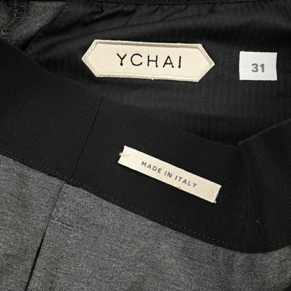 SUMMER SALE｜YCHAI “TORPEDO” レーヨン混 ノータックジョージーパンツ / SLIM FIT グレー(GRIGIO) 31 | GUARDAROBA MILANO OFFICIAL STORE