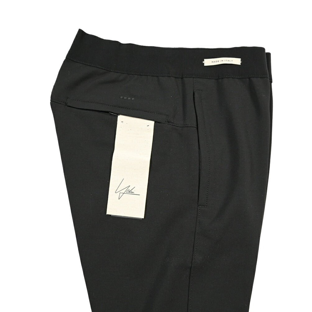 SUMMER SALE｜YCHAI “TORPEDO” レーヨン混 ノータックジョージーパンツ / SLIM FIT ブラック(NERO) 31 | GUARDAROBA MILANO OFFICIAL STORE