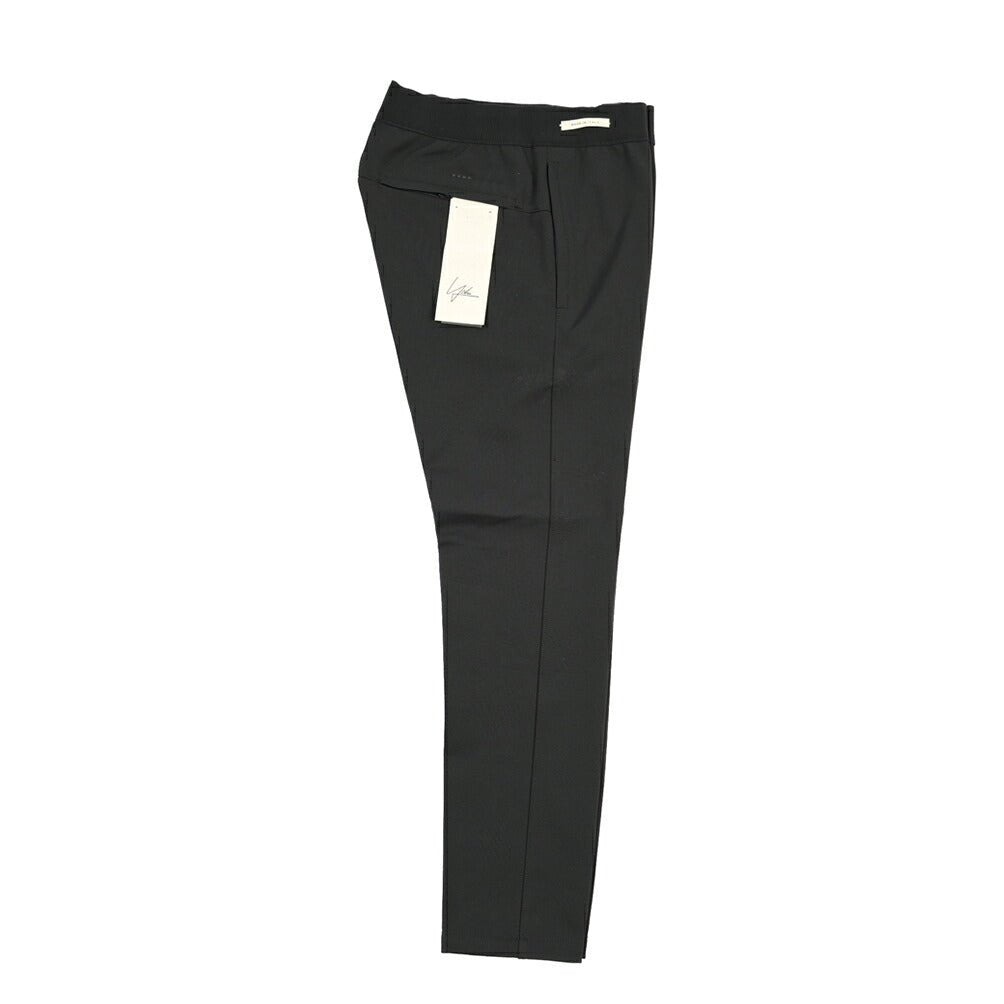 SUMMER SALE｜YCHAI “TORPEDO” レーヨン混 ノータックジョージーパンツ / SLIM FIT ブラック(NERO) 31 | GUARDAROBA MILANO OFFICIAL STORE