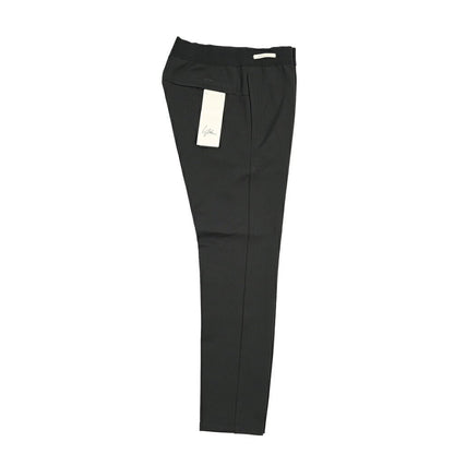 SUMMER SALE｜YCHAI “TORPEDO” レーヨン混 ノータックジョージーパンツ / SLIM FIT ブラック(NERO) 31 | GUARDAROBA MILANO OFFICIAL STORE