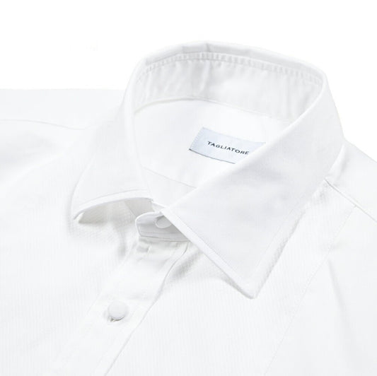 TAGLIATORE コットン100% ワイドカラードレスシャツ(フォーマル)｜416366｜GUARDAROBA MILANO OFFICIAL STORE
