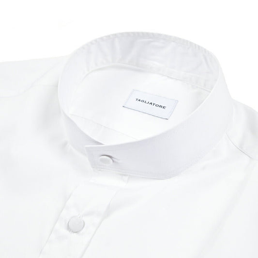 TAGLIATORE コットン100% バンドカラードレスシャツ｜416368｜GUARDAROBA MILANO OFFICIAL STORE