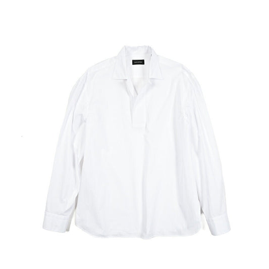 TAGLIATORE リネン100% カプリシャツ(スキッパーカラー) / DUSTIN｜416282｜GUARDAROBA MILANO OFFICIAL STORE