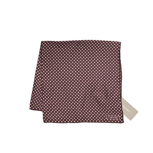 TOM FORD シルク100% ドット柄ポケットチーフ パープル 39cm×39cm | GUARDAROBA MILANO OFFICIAL STORE