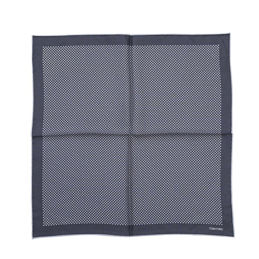 TOM FORD シルク100% ポケットチーフ ネイビー 39cm×39cm | GUARDAROBA MILANO OFFICIAL STORE