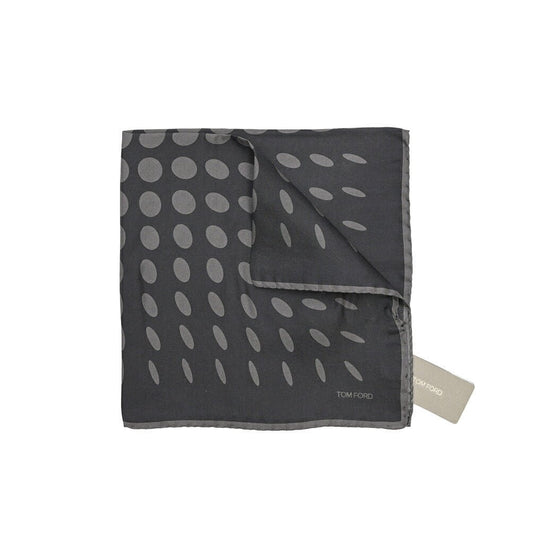 TOM FORD シルク100% ポケットチーフ グレー 39cm×39cm | GUARDAROBA MILANO OFFICIAL STORE