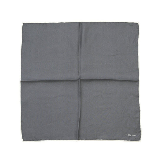 TOM FORD シルク100% ポケットチーフ グレー 39cm×39cm | GUARDAROBA MILANO OFFICIAL STORE