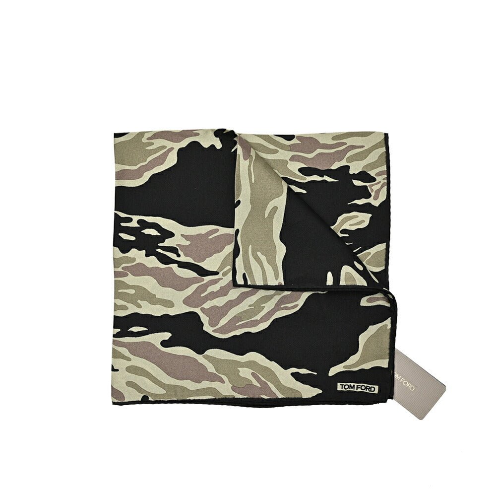TOM FORD シルク100% 総柄ポケットチーフ｜428994｜GUARDAROBA MILANO OFFICIAL STORE