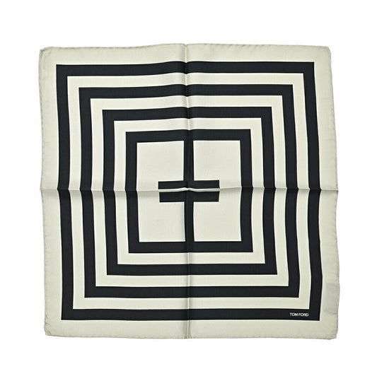 TOM FORD シルク100% 幾何柄ポケットチーフ｜428996｜GUARDAROBA MILANO OFFICIAL STORE