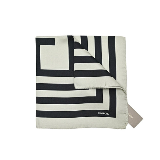 TOM FORD シルク100% 幾何柄ポケットチーフ｜428996｜GUARDAROBA MILANO OFFICIAL STORE