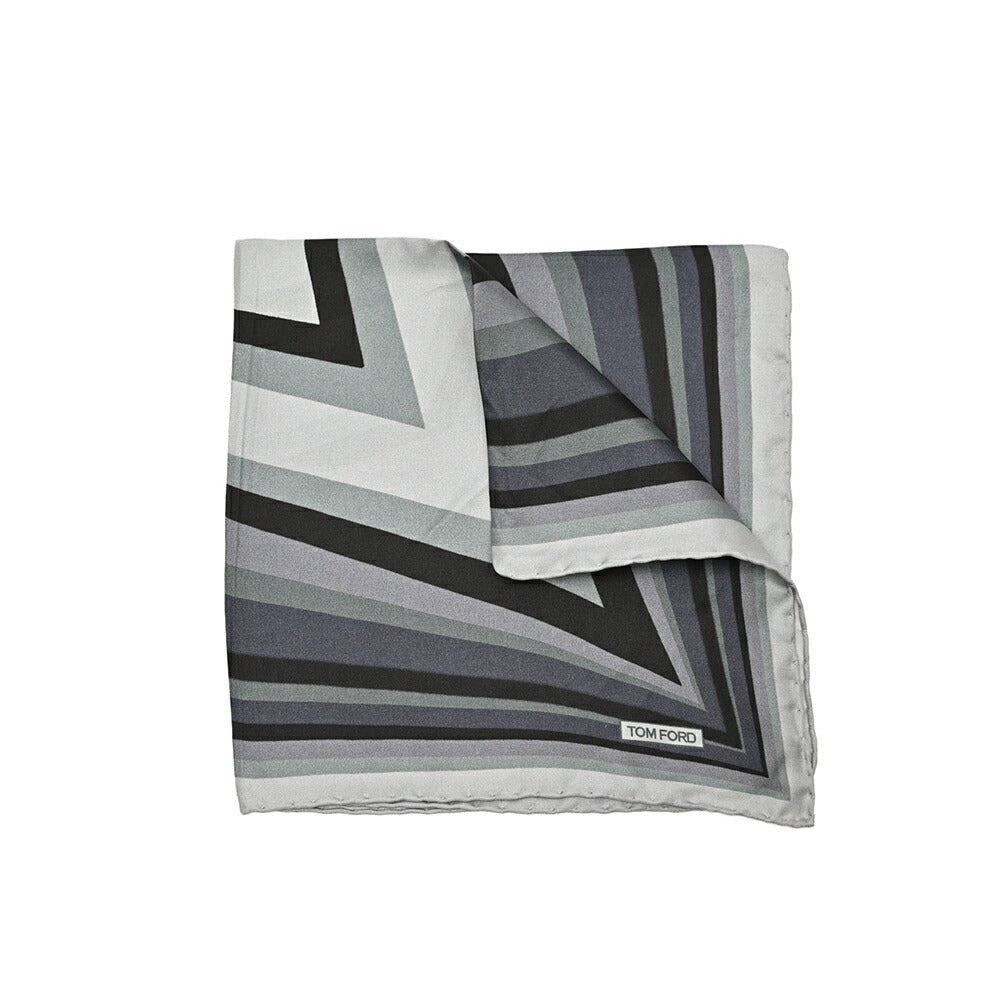 TOM FORD シルク100% 幾何柄ポケットチーフ｜428997｜GUARDAROBA MILANO OFFICIAL STORE