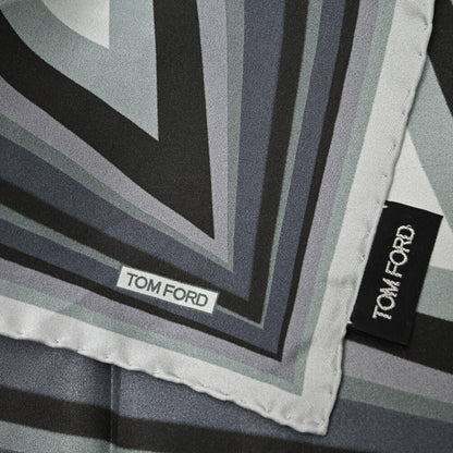 TOM FORD シルク100% 幾何柄ポケットチーフ｜428997｜GUARDAROBA MILANO OFFICIAL STORE