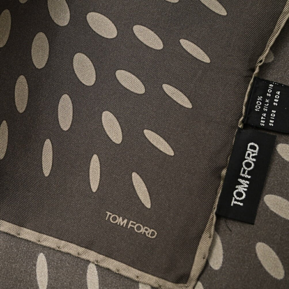TOM FORD シルク100% 幾何柄ポケットチーフ｜429000｜GUARDAROBA MILANO OFFICIAL STORE