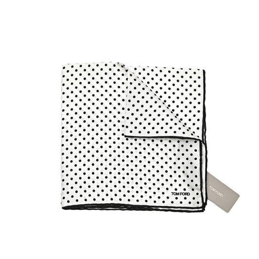 TOM FORD シルク100% ドット柄ポケットチーフ｜429049｜GUARDAROBA MILANO OFFICIAL STORE