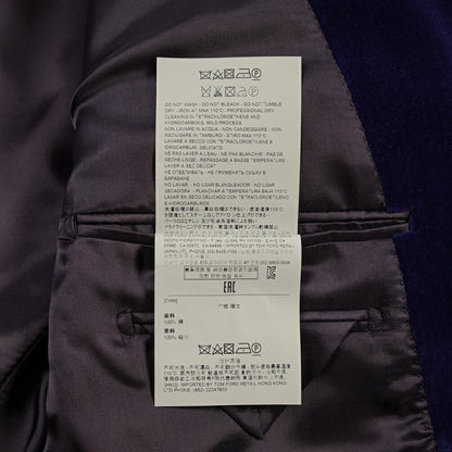 TOM FORD コットン100% ベルベットタキシードジャケット パープル 52 | GUARDAROBA MILANO OFFICIAL STORE