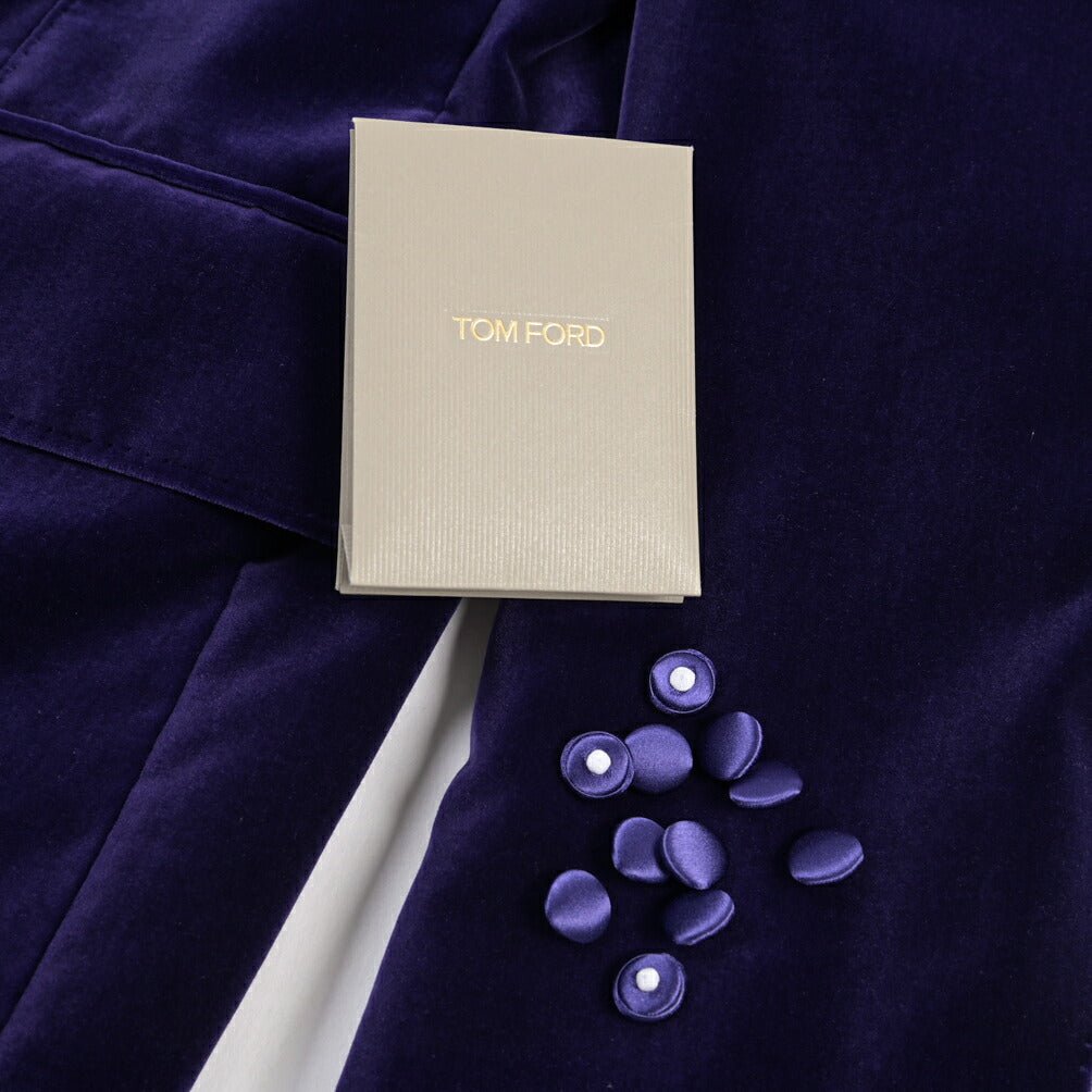 TOM FORD コットン100% ベルベットタキシードジャケット パープル 52 | GUARDAROBA MILANO OFFICIAL STORE