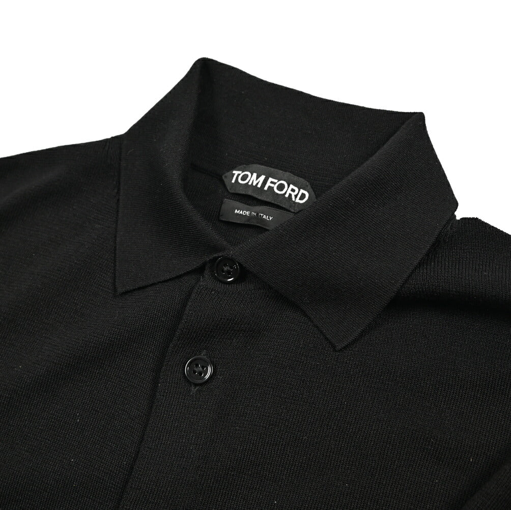 TOM FORD シルク100% フルオープンニットポロシャツ｜436704｜GUARDAROBA MILANO OFFICIAL STORE