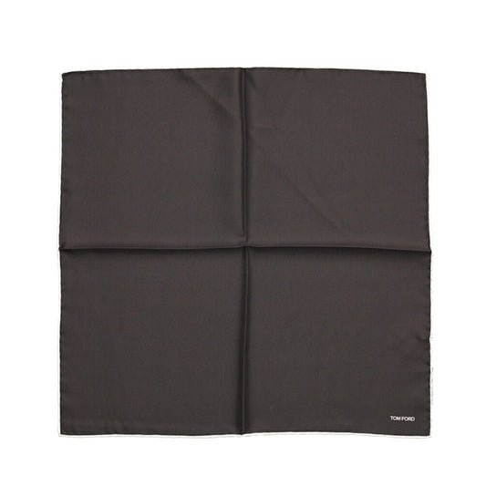 TOM FORD シルク100% ポケットチーフ ブラウン 39cm×39cm | GUARDAROBA MILANO OFFICIAL STORE
