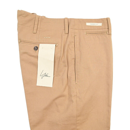 YCHAI コットン100% テーパードチノパンツ / TAPERED FIT ベージュ 28 | GUARDAROBA MILANO OFFICIAL STORE
