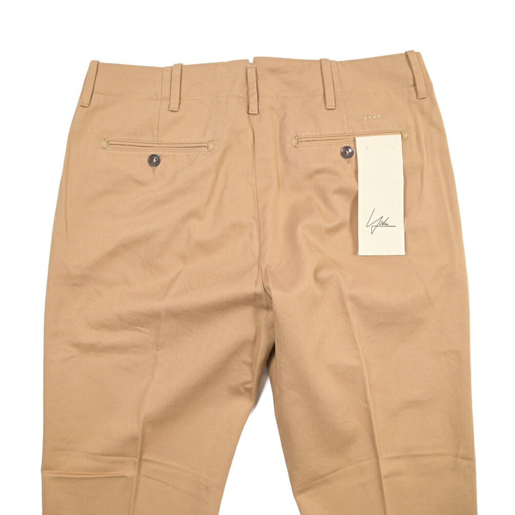 YCHAI コットン100% テーパードチノパンツ / TAPERED FIT ベージュ 28 | GUARDAROBA MILANO OFFICIAL STORE